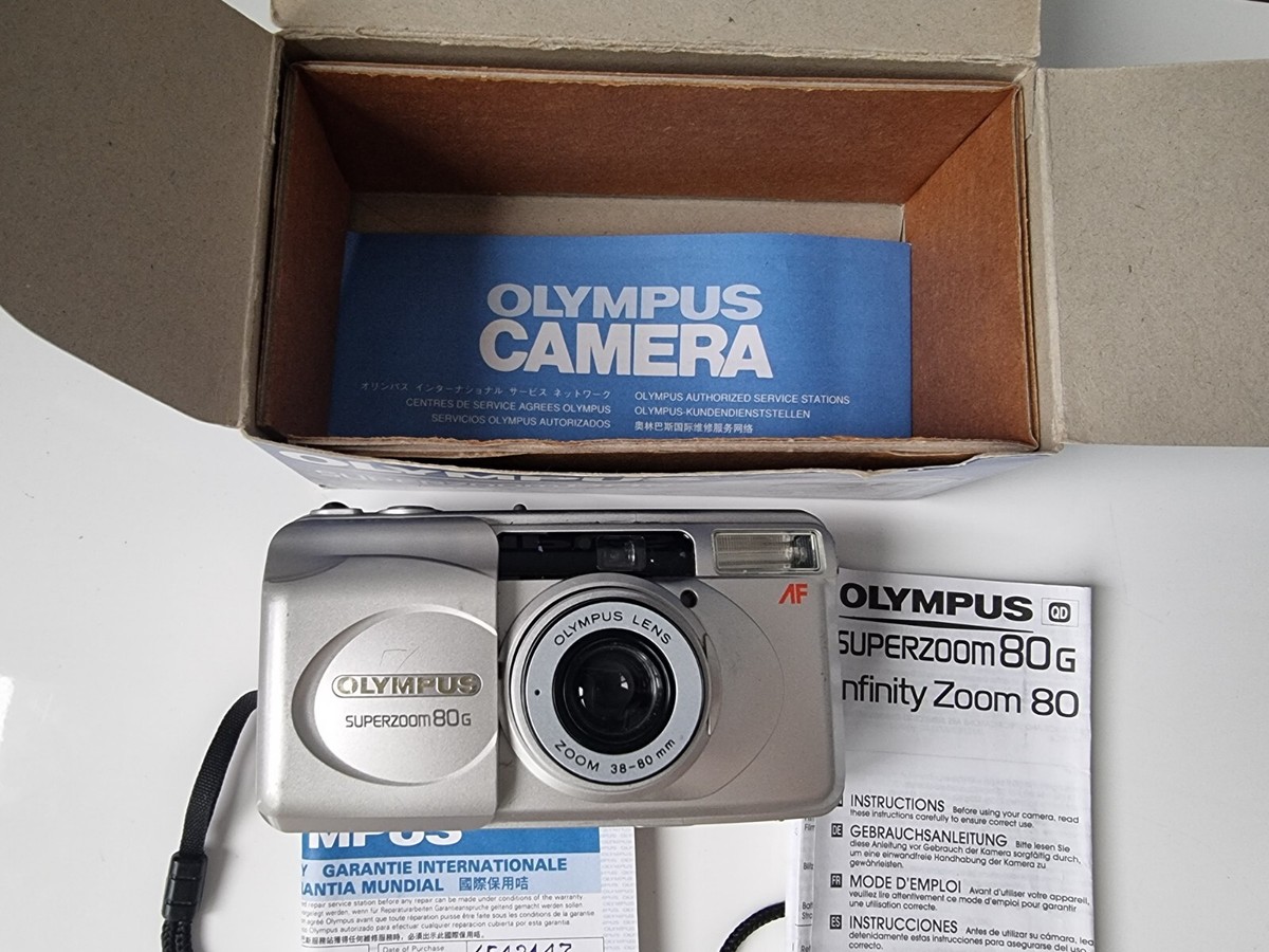 TESTED Olympus superzoom 80G 35mm Point & Shoot Film Camera | eBay