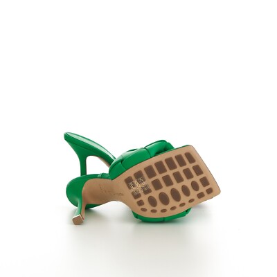 BOTTEGA VENETA 1500$ Lido Sandals Mules - High Heel, Grass Green