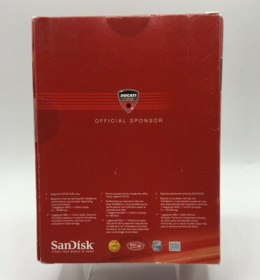 Boxed SanDisk 4GB Extreme Ducati Edition Compact Flash Card