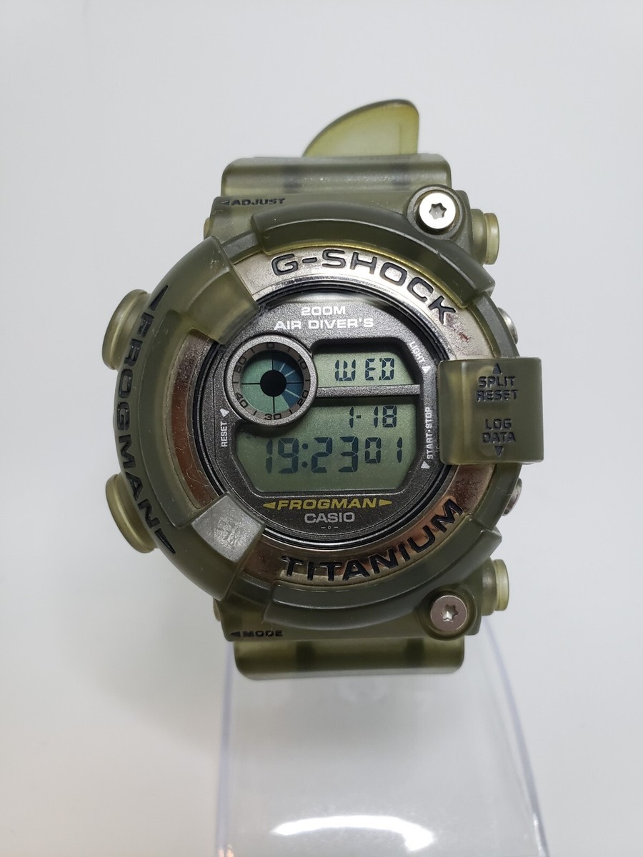 Casio G-Shock Frogman DW-8200 Green Skeleton Titanium 200m Diver