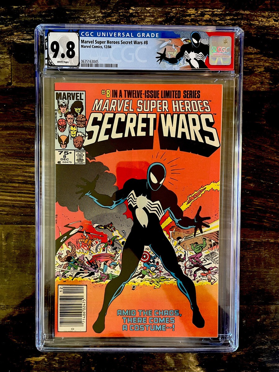 White Pages Newsstand! Marvel Secret Wars #8 CGC 9.8 - Custom
