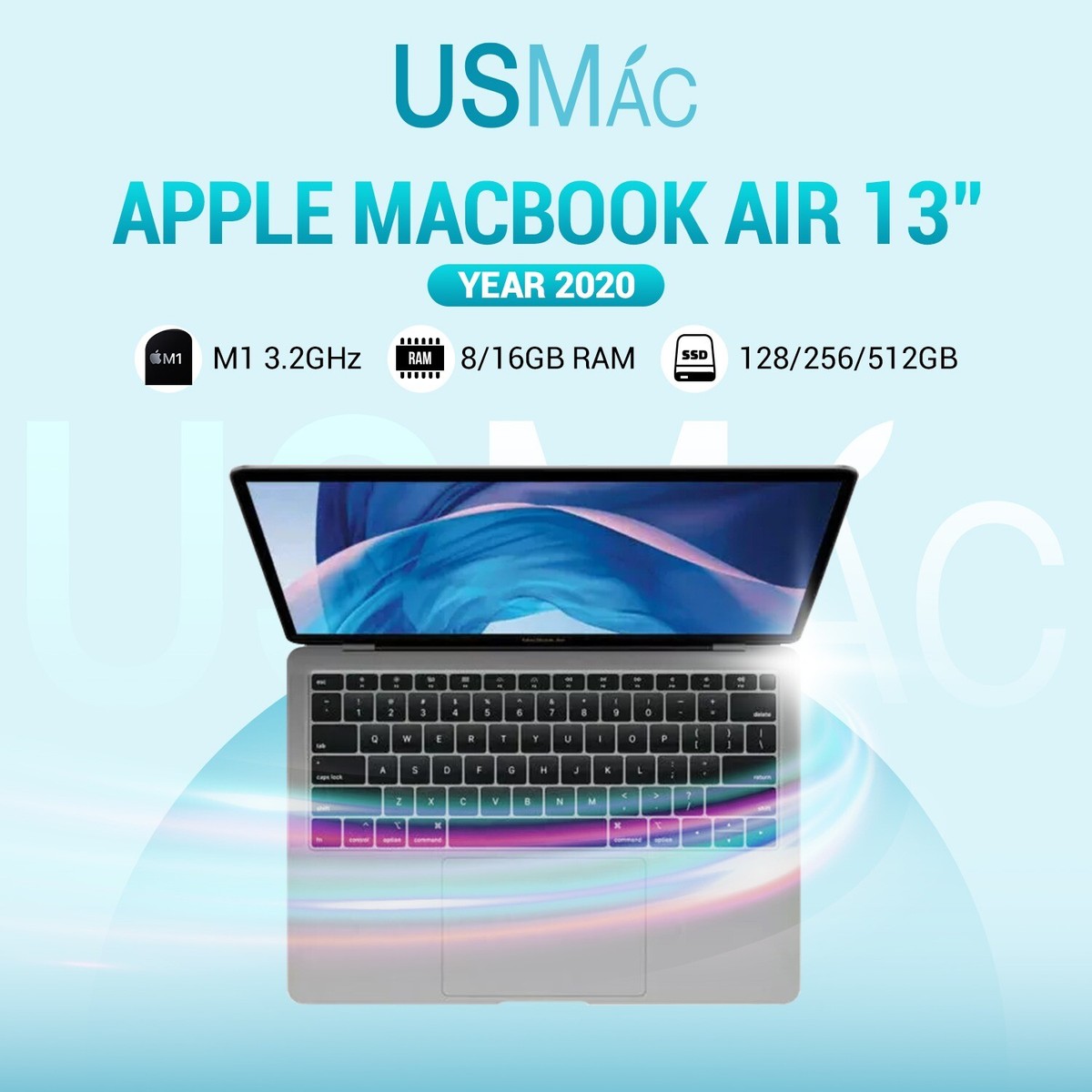 Apple MacBook Air 13” 2020 M1 3.2GHz 8/16GB, 128/256/512GB