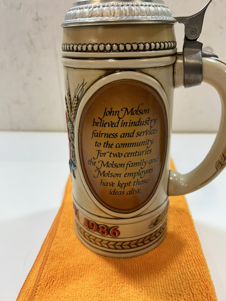 John Molson 1786-1986 200 Years Of Excellence Beer Stein | eBay