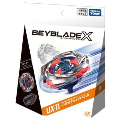Takara Tomy Beyblade X UX-11 Impact Drake 9-60LR Starter Set New
