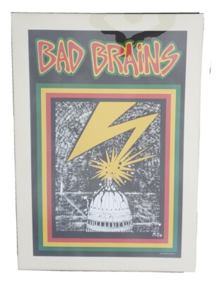Bad Brains Rock Heavy Metal Black Memorabilia Reggae Band Framed