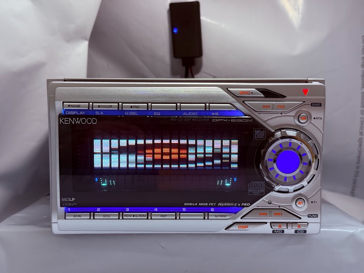 Kenwood DPX-630M 2DIN Vintage CD MD JDM w/ External Bluetooth Rare