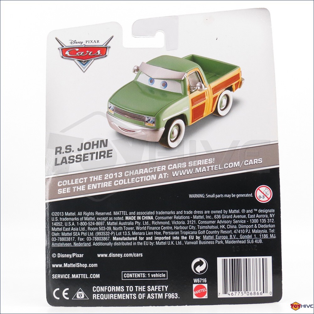 Disney Pixar Cars R.S. John Lassetire Kmart Exclusive diecast by