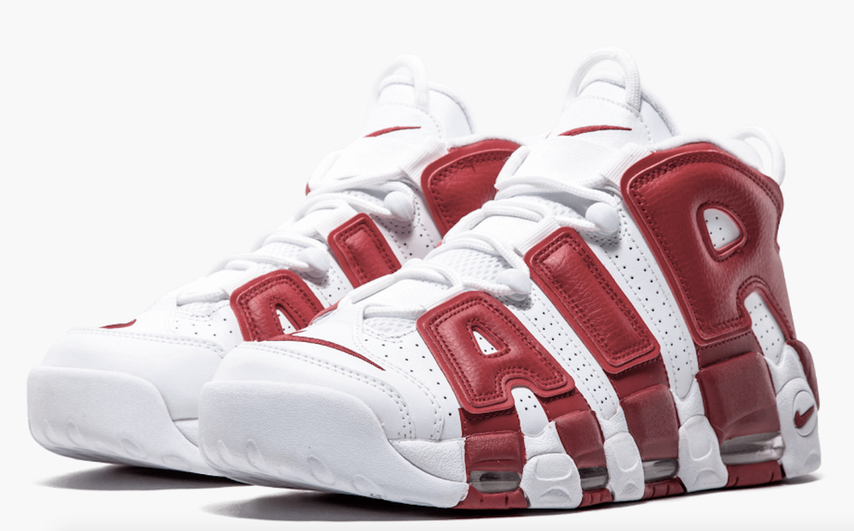 Size 14 - Nike Air More Uptempo White Red for sale online | eBay
