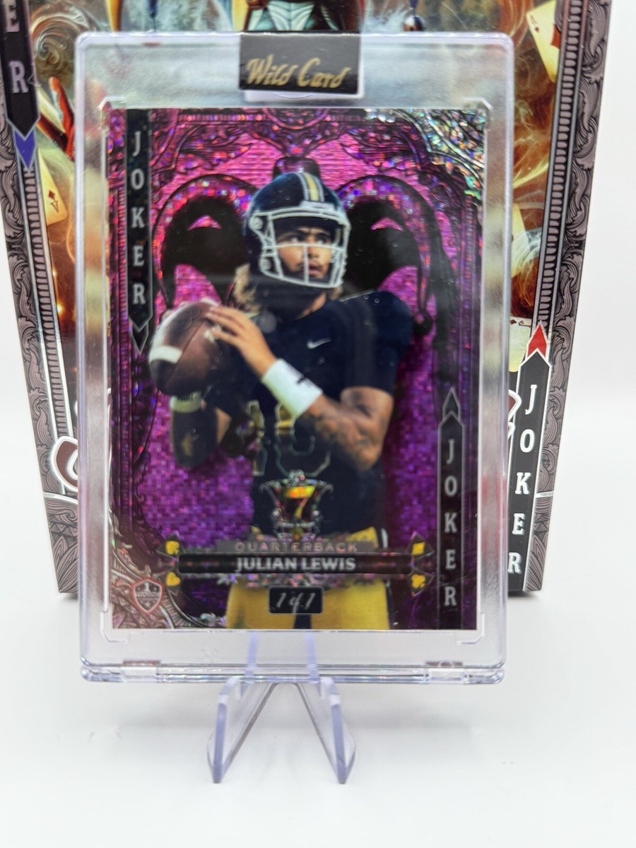 Julian Lewis 2024 Wild Card 7 Card Studs Jokers Wild 1/1 RC | eBay
