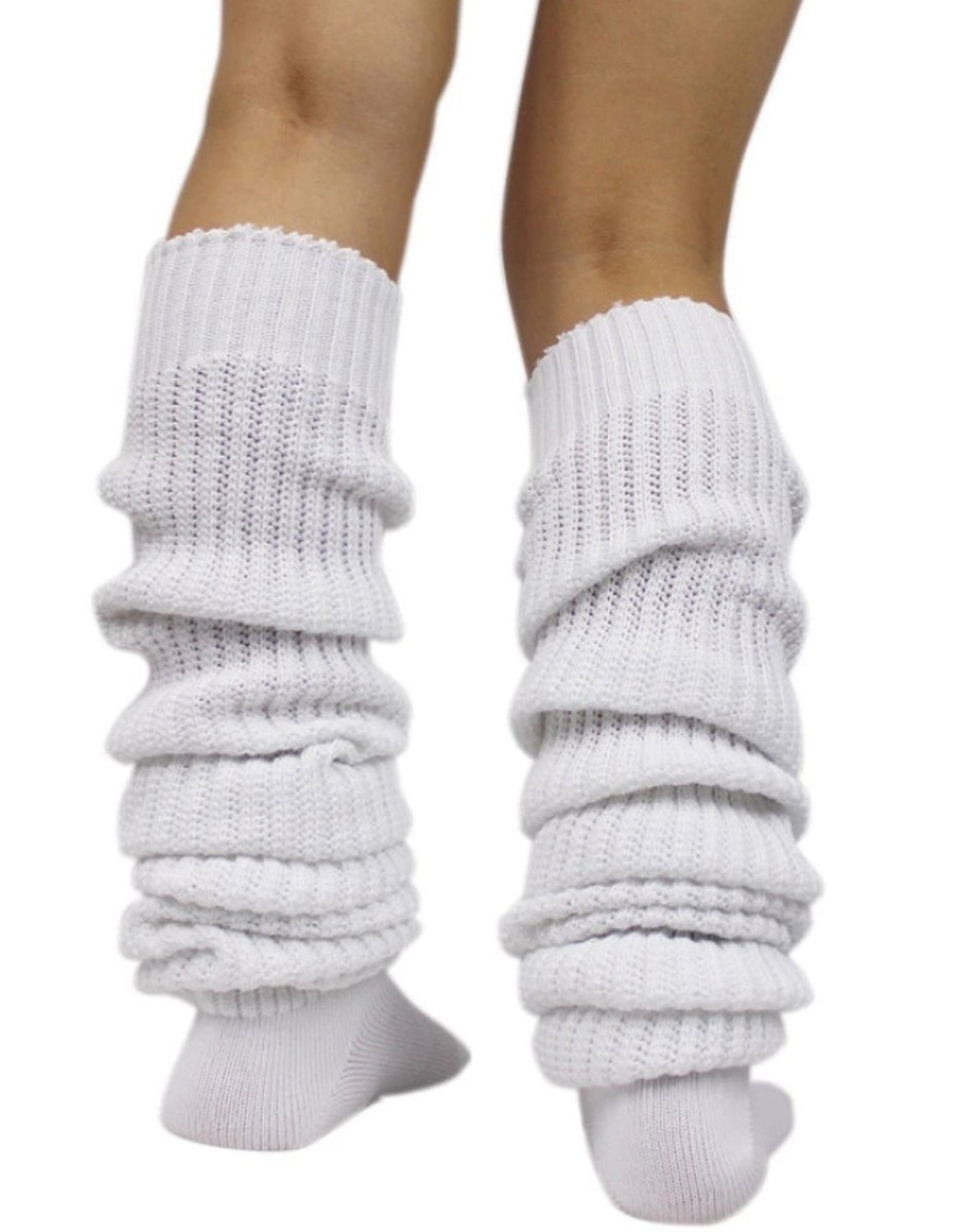 JAPAN Highschool White Leg Warmer 120cm Loose socks Anime Costume