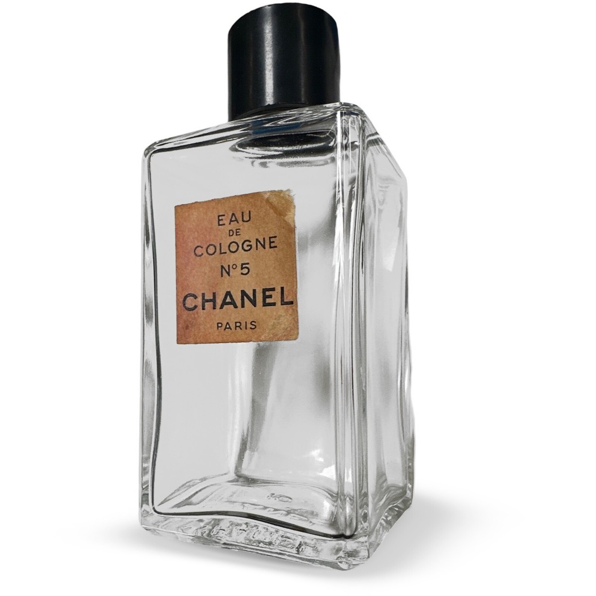 1960's Vintage Chanel No 5 Paris Eau De Cologne 75° Perfume Bottle
