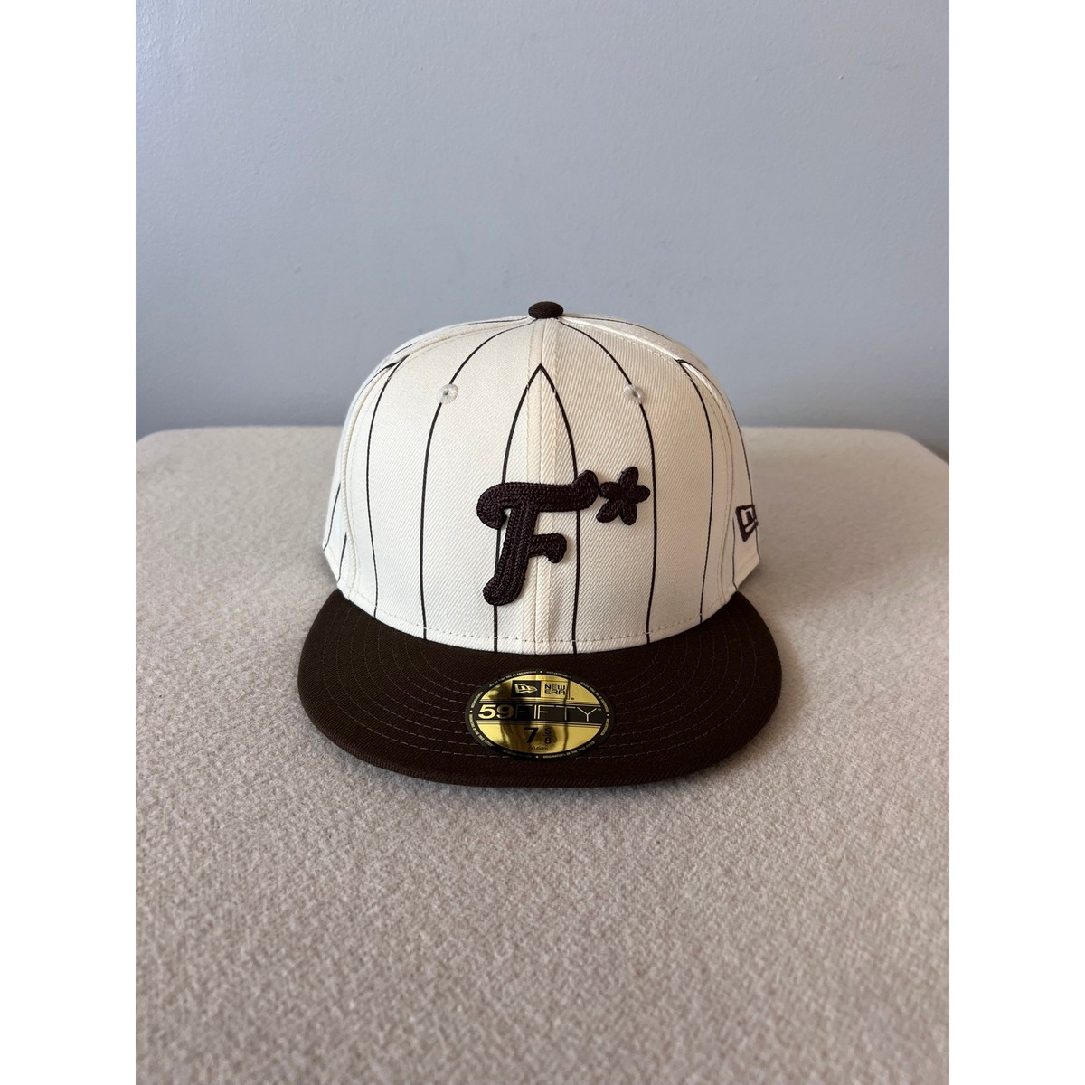 Golf le Fleur x New Era Striped F* 59FIFTY Fitted Hat - Size 7 5/8