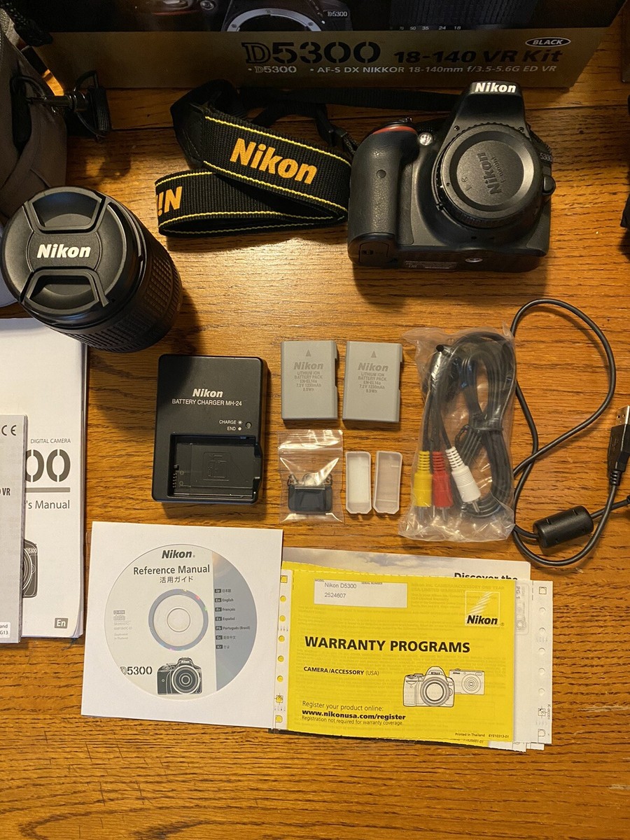 Nikon D5300 Digital SLR Camera Kit (18-140mm and 35mm Lens