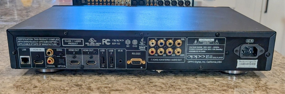 Oppo BDP-103 3D Blu-ray Player | eBay