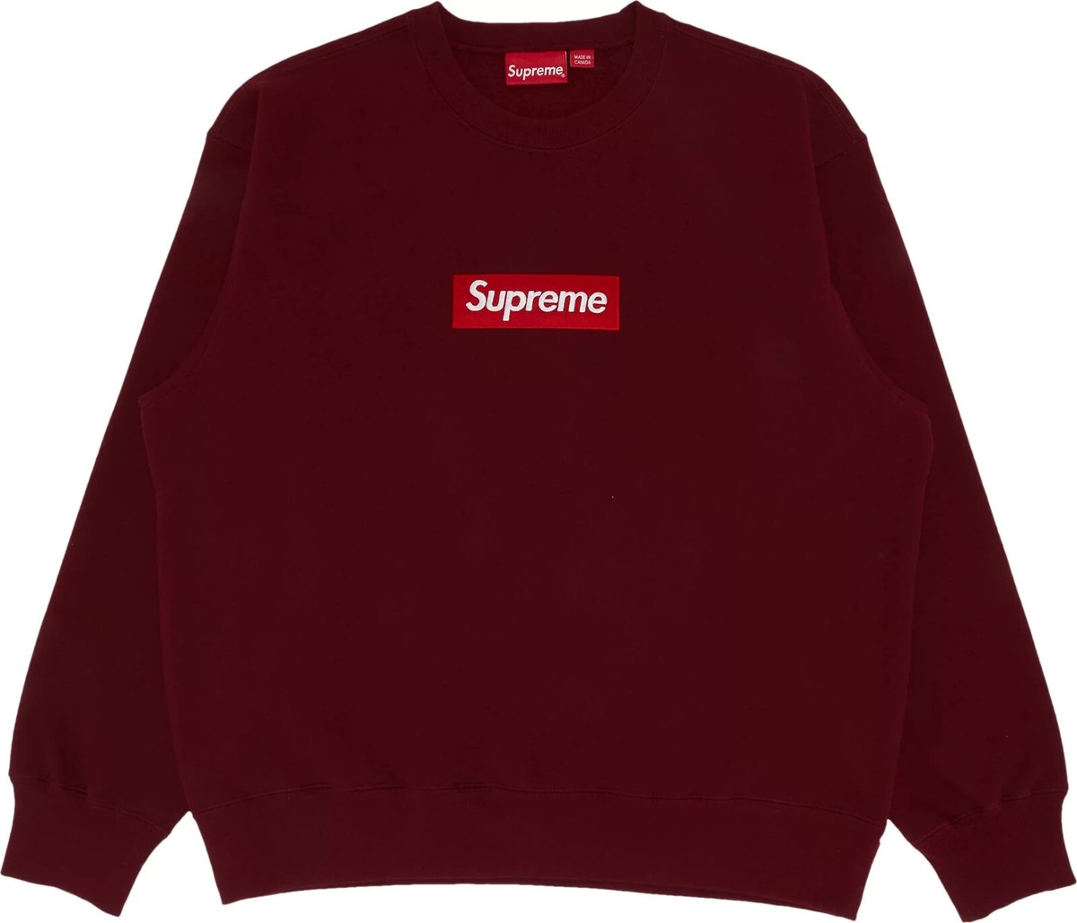 Supreme Box Logo Crewneck - Cardinal (Size Medium) | eBay