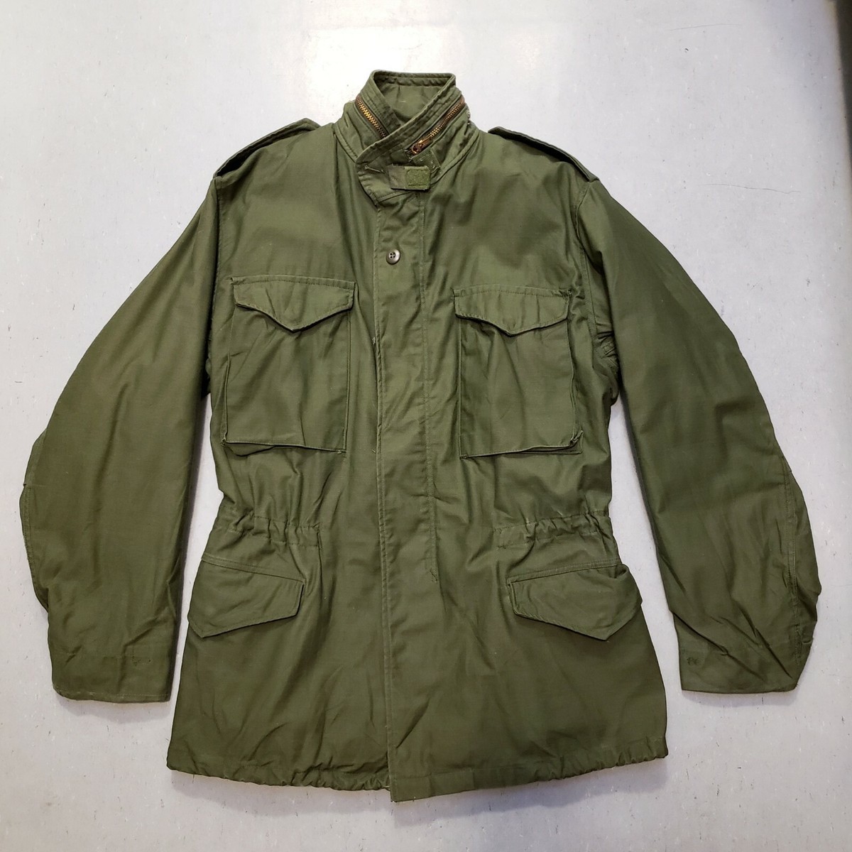 NEW 70s Vietnam US Army Military M-65 Field Coat Jacket Stencil Sz