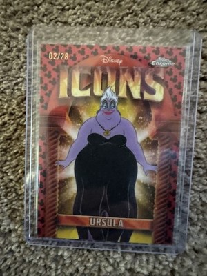 2025 Topps Chrome Disney Icons Ursula 02/28 Mickey Mouse Refractor