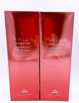 Milbon Aujua REPAIRLITY shampoo 500ml , treatment 500g Single or