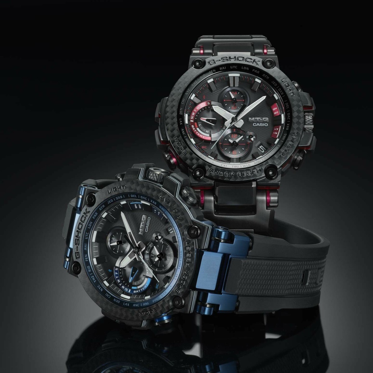 CASIO G-SHOCK MTG-B1000XBD-1AJF MT-G Carbon Bezel with Bluetooth