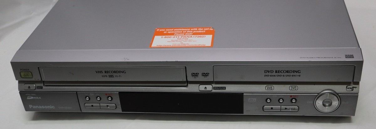 Panasonic DMR-ES30V DVD/VCR Combo Player Recorder no/ Remote & AV