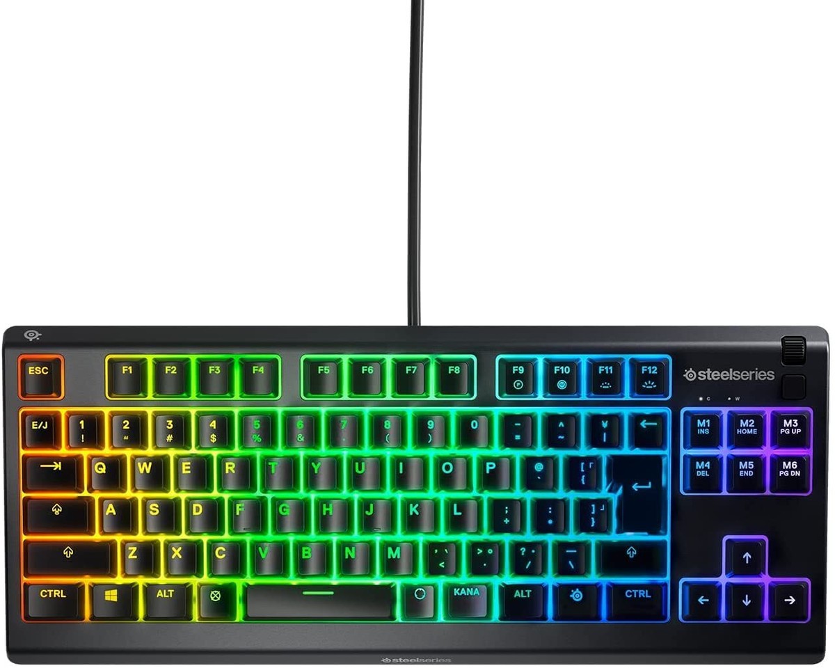 SteelSeries Gaming Keyboard Numeric Keyless Wired Apex 3 TKL US