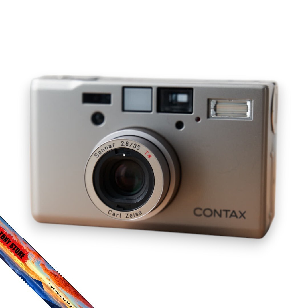 Contax T3 35mm Compact Film Camera Silver Titanium Point & Shoot