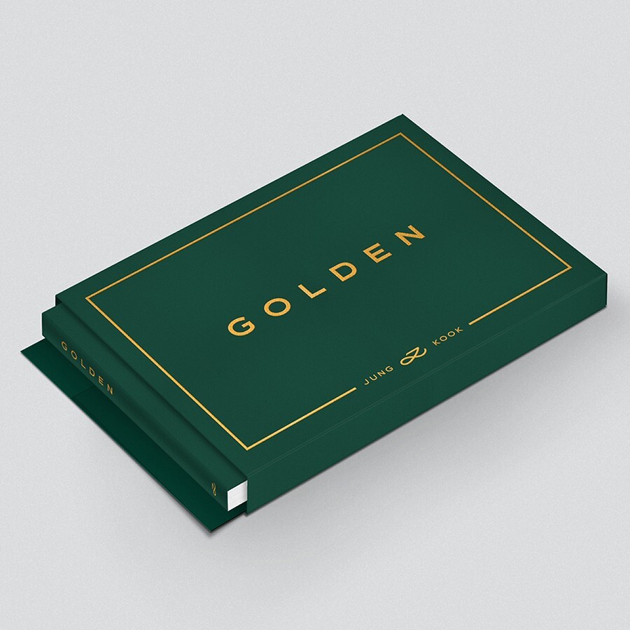 BTS JUNGKOOK [GOLDEN] Album WEVERSE Ver/QR Card+PhotoBook+2Card+
