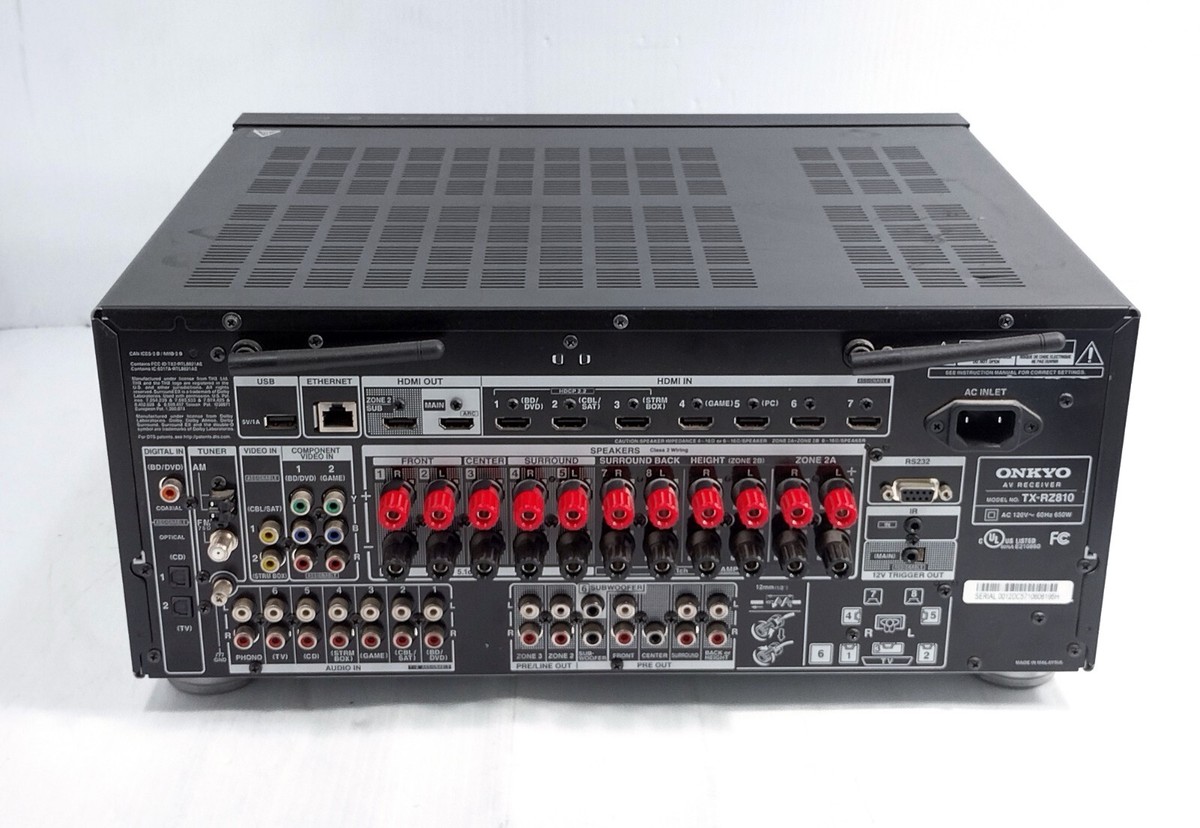 Onkyo TX-RZ810 7.2 Channel 4K Network A/V Receiver No Power PARTS