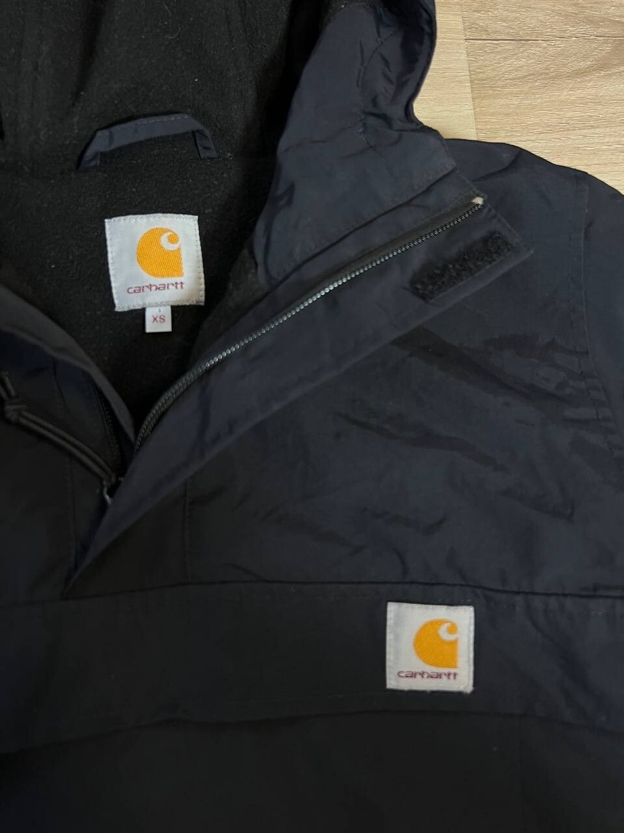 Carhartt WIP Nimbus Pullover winter navy hooded jacket fleece
