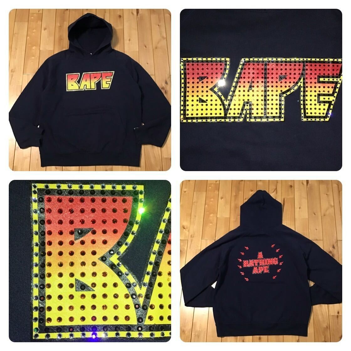 NIGO期00s BAPE ラインストーン スワロフスキー スウェット NIGO期00s