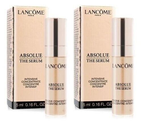 2X Lancome Absolue The Serum Intensive Concentrate 5ml 0.16 oz/ea
