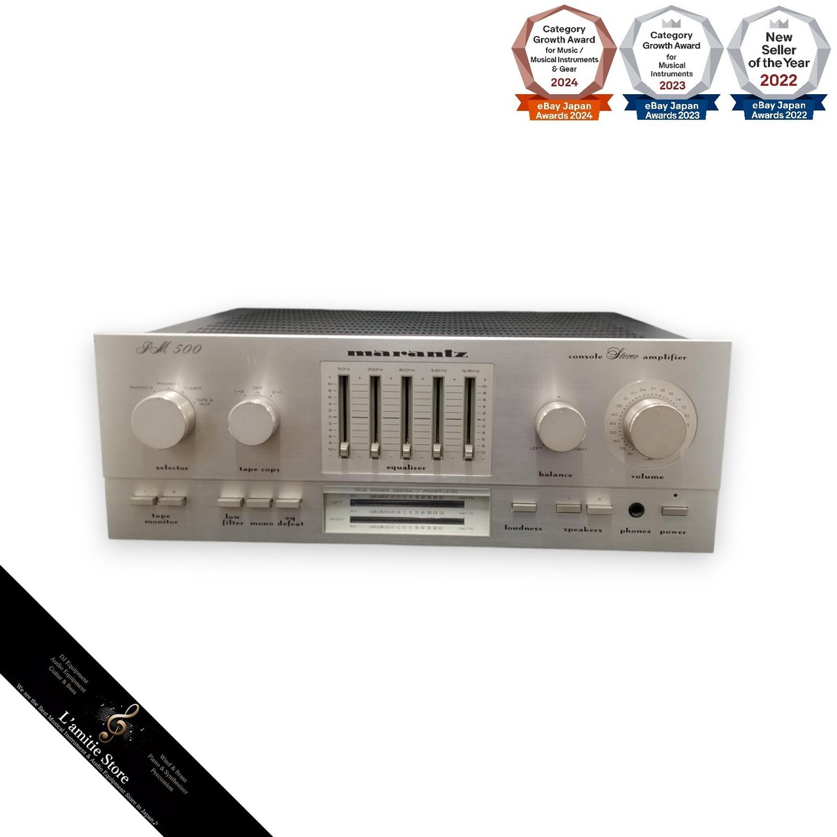 Marantz PM500 Stereo DC Integrated Power Amplifier JP PM 500 10Hz
