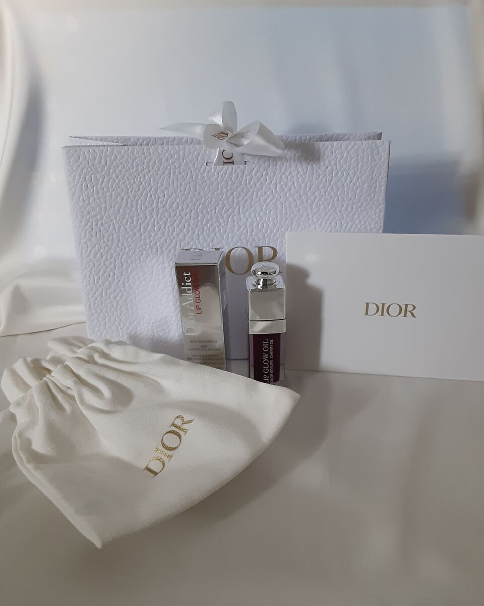 DIOR ADDICT Lip Glow Oil & Gift Bag Card Set 6mL 0.2oz Shade 006
