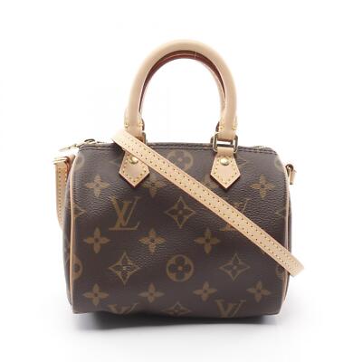 LOUIS VUITTON Nano speedy 2way Shoulder Bag M61252 Monogram canvas