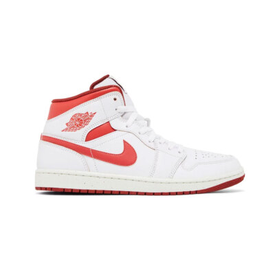 Size 15 - Air Jordan 1 SE Mid White Dune Red for sale online | eBay