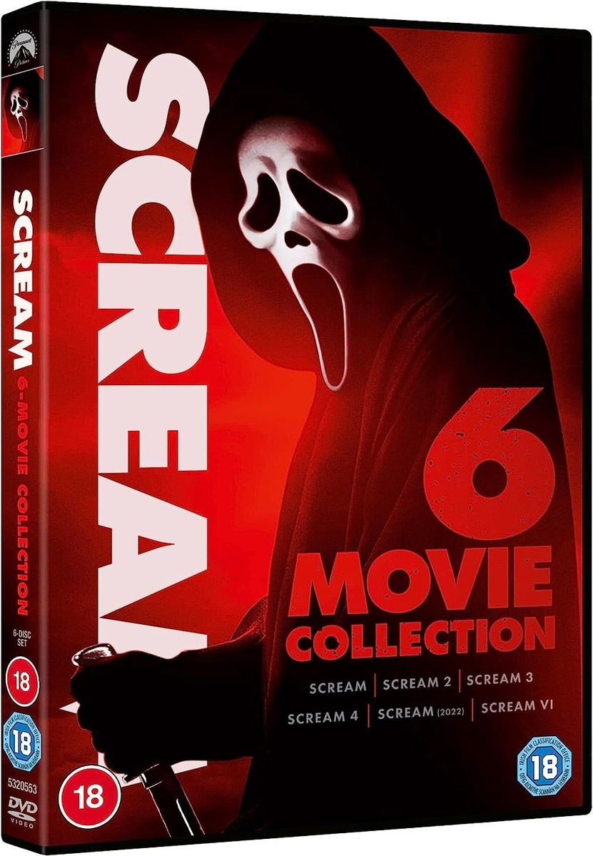 SCREAM 1-6 MOVIE COMPLETE COLLECTION DVD PART 1 2 3 4 5 6 FILM