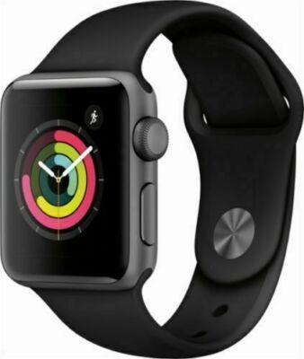 Apple Watch Series 3 42mm Space Gray Aluminium Case Black Sport