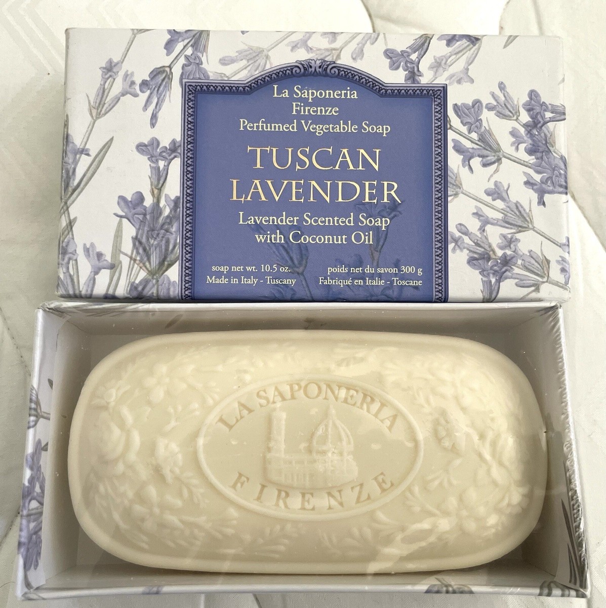 La Saponeria Firenze- Lavender Perfumed Vegetable Soap- 10.5 oz