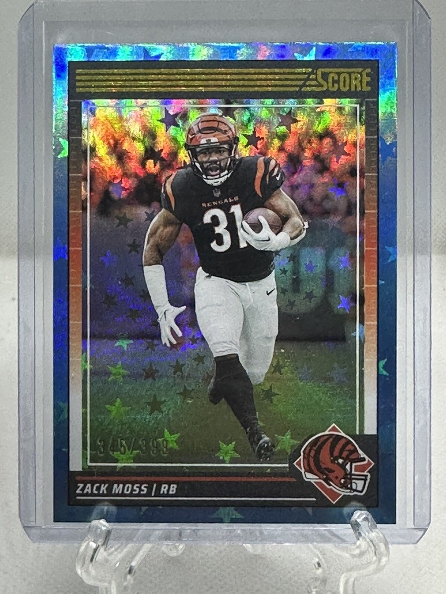 2024 Score Zack Moss #123 Blue Stars /399 Bengals | eBay