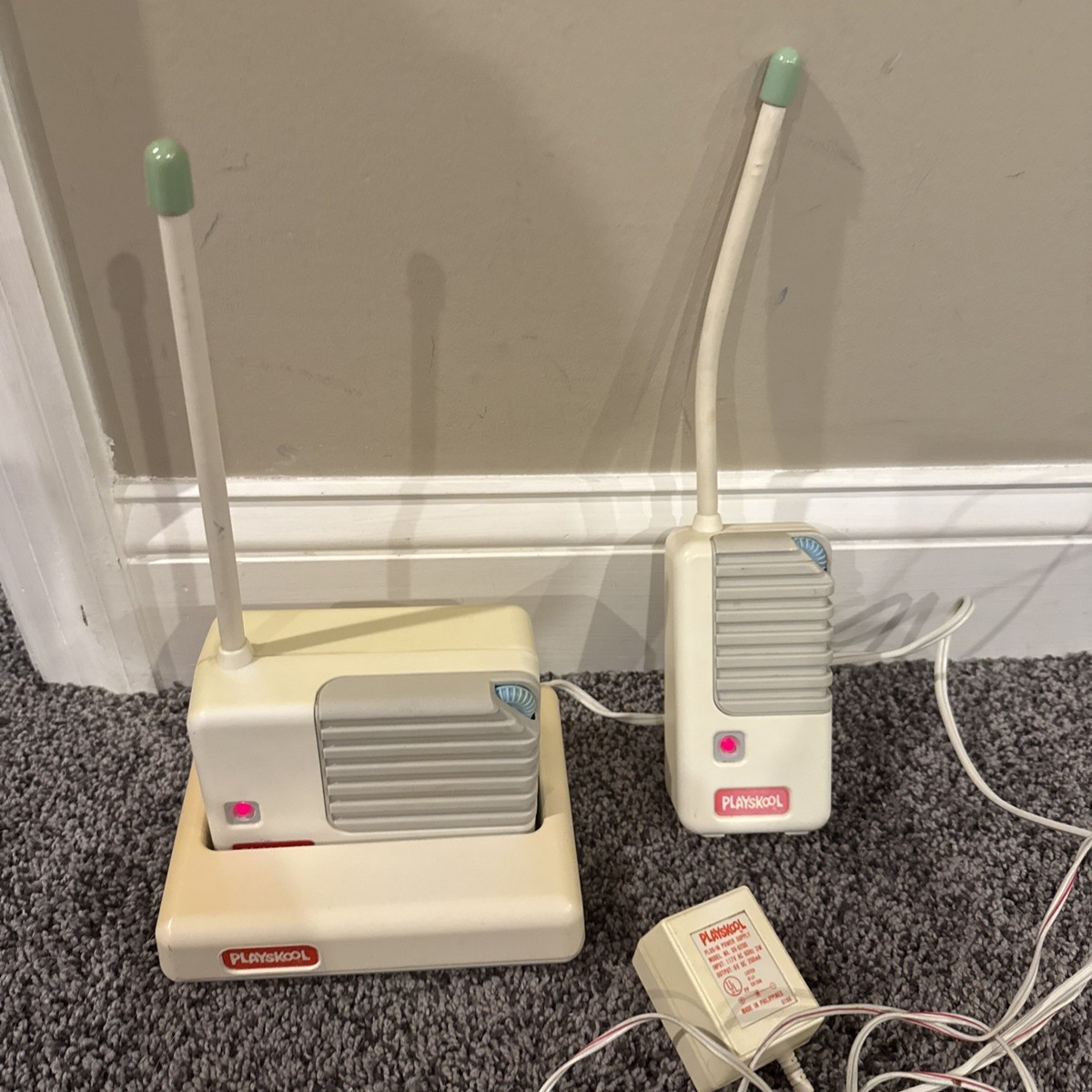 Vintage TOY STORY 1987 PLAYSKOOL Baby Monitor & Receiver 5590-PS