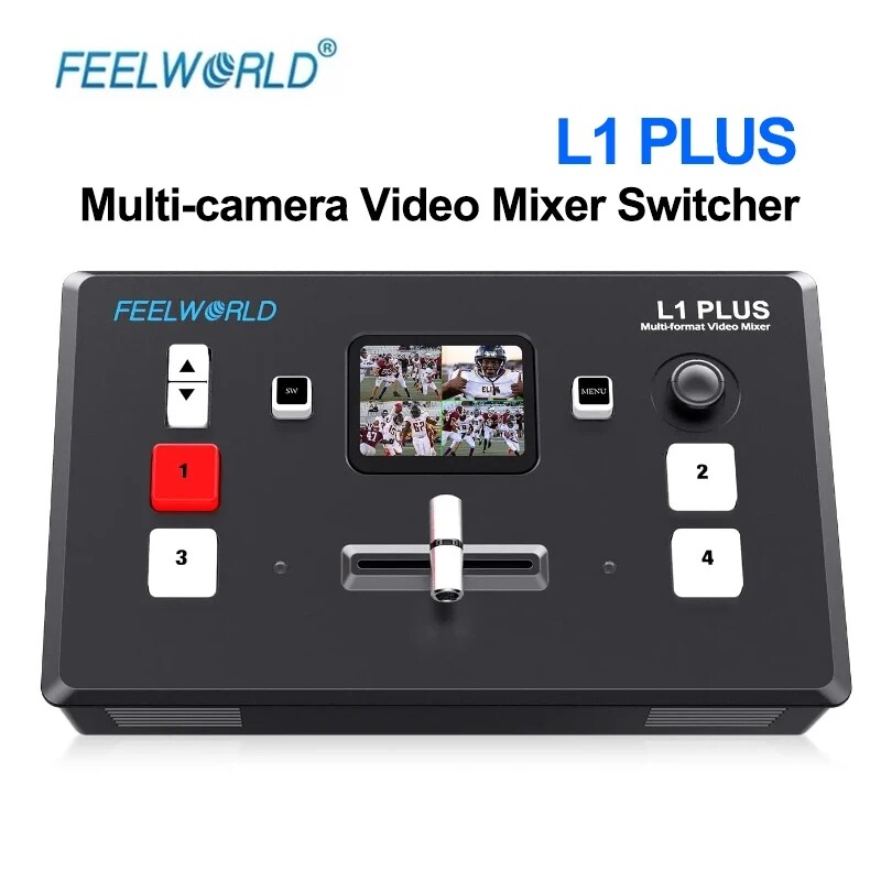 Feelworld LIVEPRO L1 PLUS 4K Multi-Camera Video Mixer Switcher USB