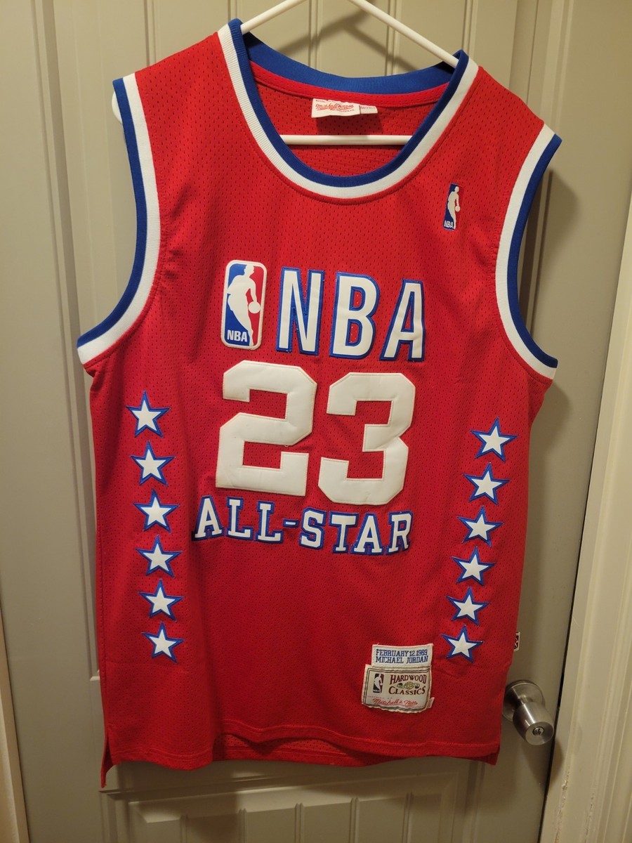 Michael Jordan Mitchell Ness 1989 All Star Jersey 2XL Hardwood