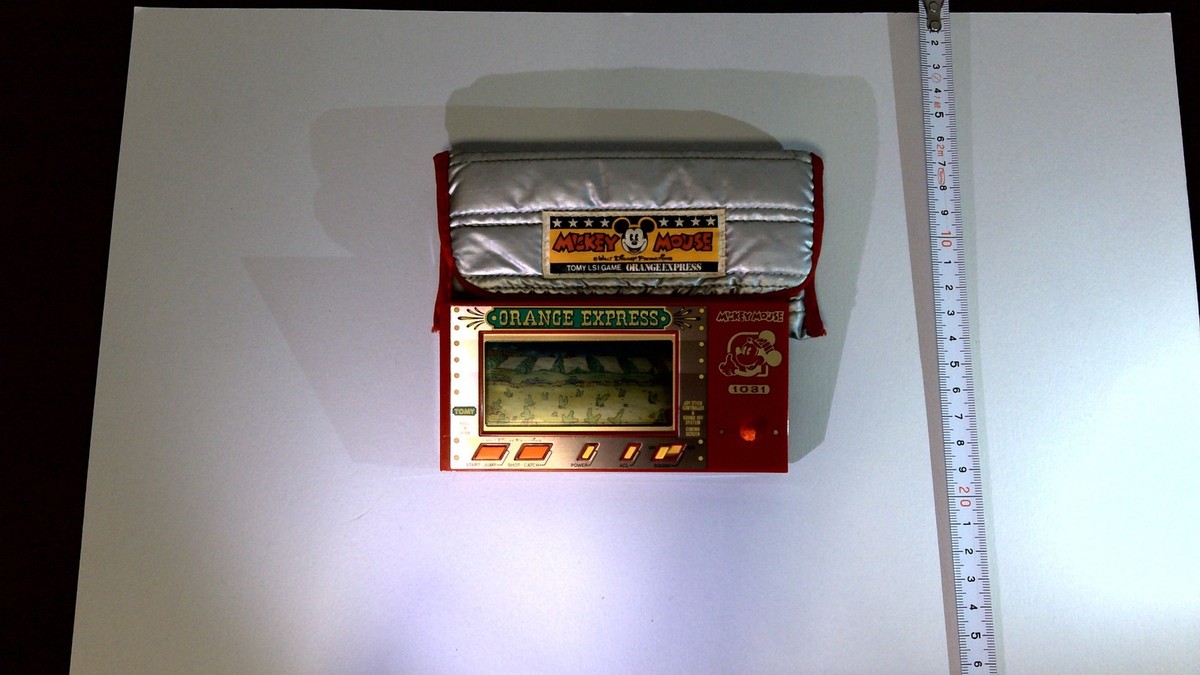 VTG 1980s TOMY LSI Game – Mickey Mouse Orange Express Handheld LCD