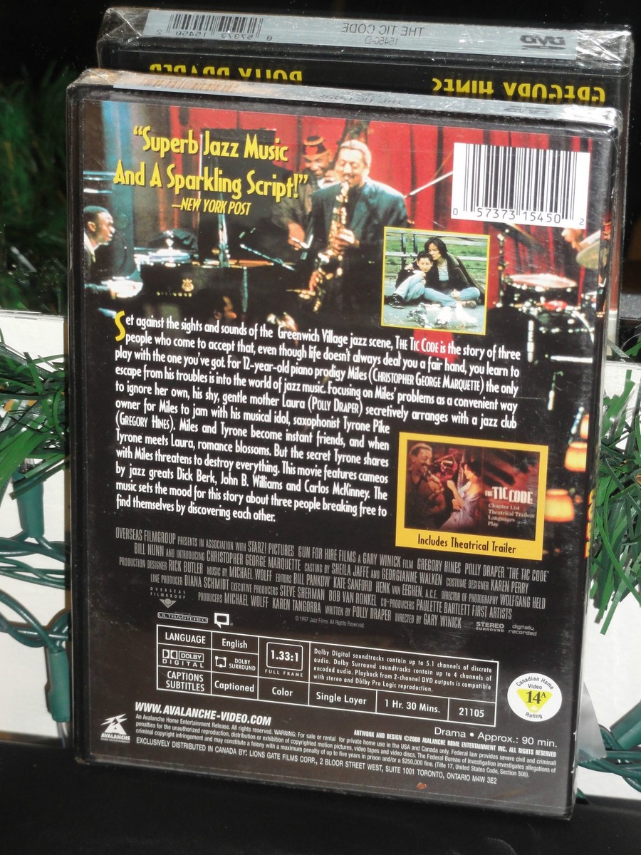 The Tic Code (DVD) Polly Draper, Gregory Hines, Christopher George