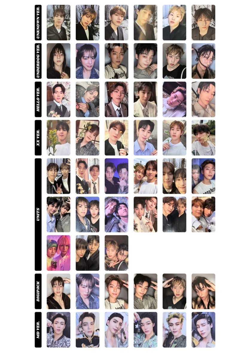 MONSTA X - THE X Album book / MD / DigiPack Official PHOTOCARD