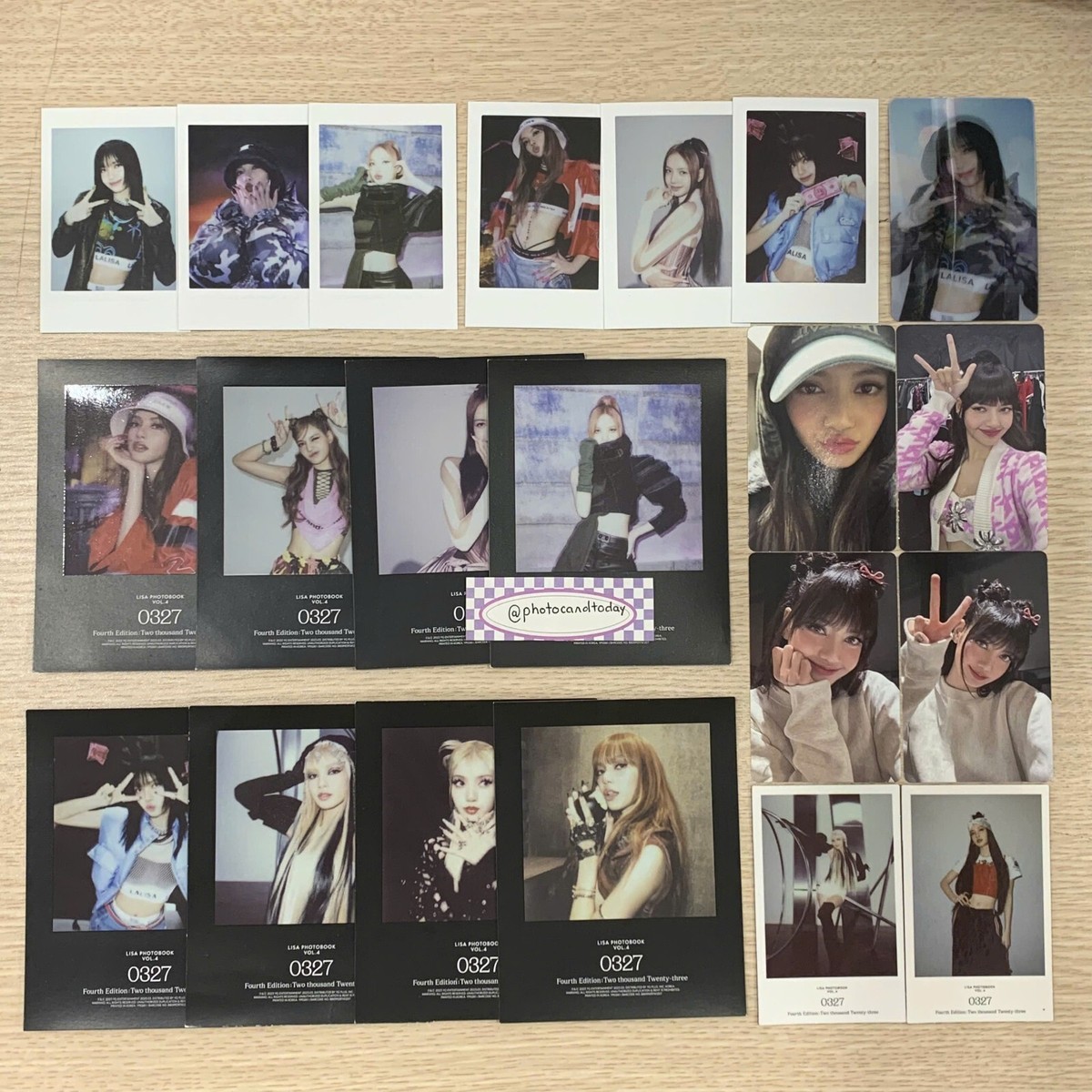 BLACKPINK LISA PHOTOBOOK 0327 VOL 4 PRE-ORDER OFFICIAL PHOTOCARD