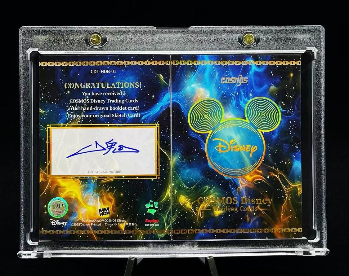 Mickey 2025 Kakawow Cosmos Disney Auto Artist Hand-Drawn Booklet