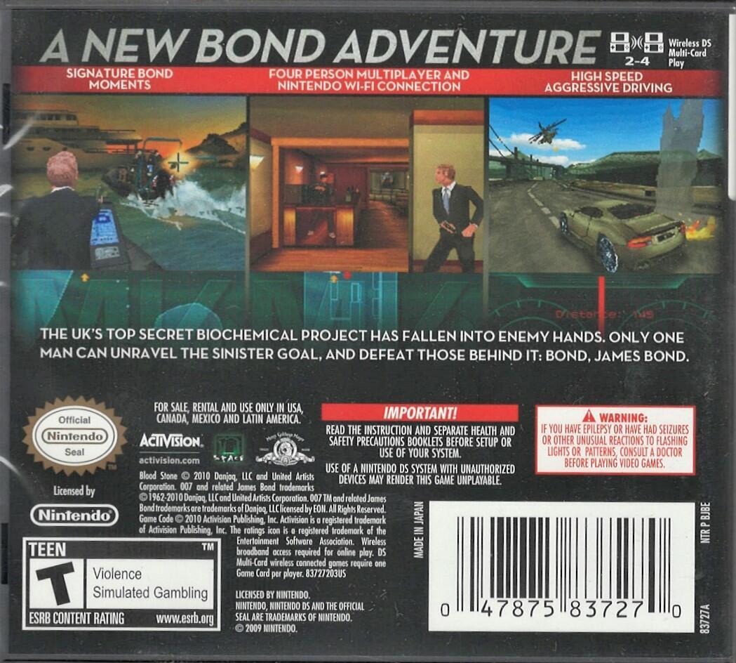 007: Blood Stone (Nintendo DS, 2010) for sale online | eBay