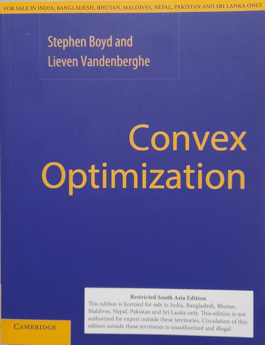 4-7DAYS DELIVERY- Convex Optimization by Stephen Boyd