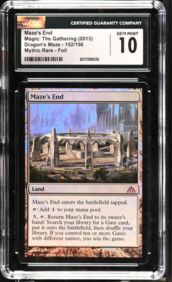 MAZE'S END Dragon's Maze Foil Mythic CGC 10 Gem Mint MTG